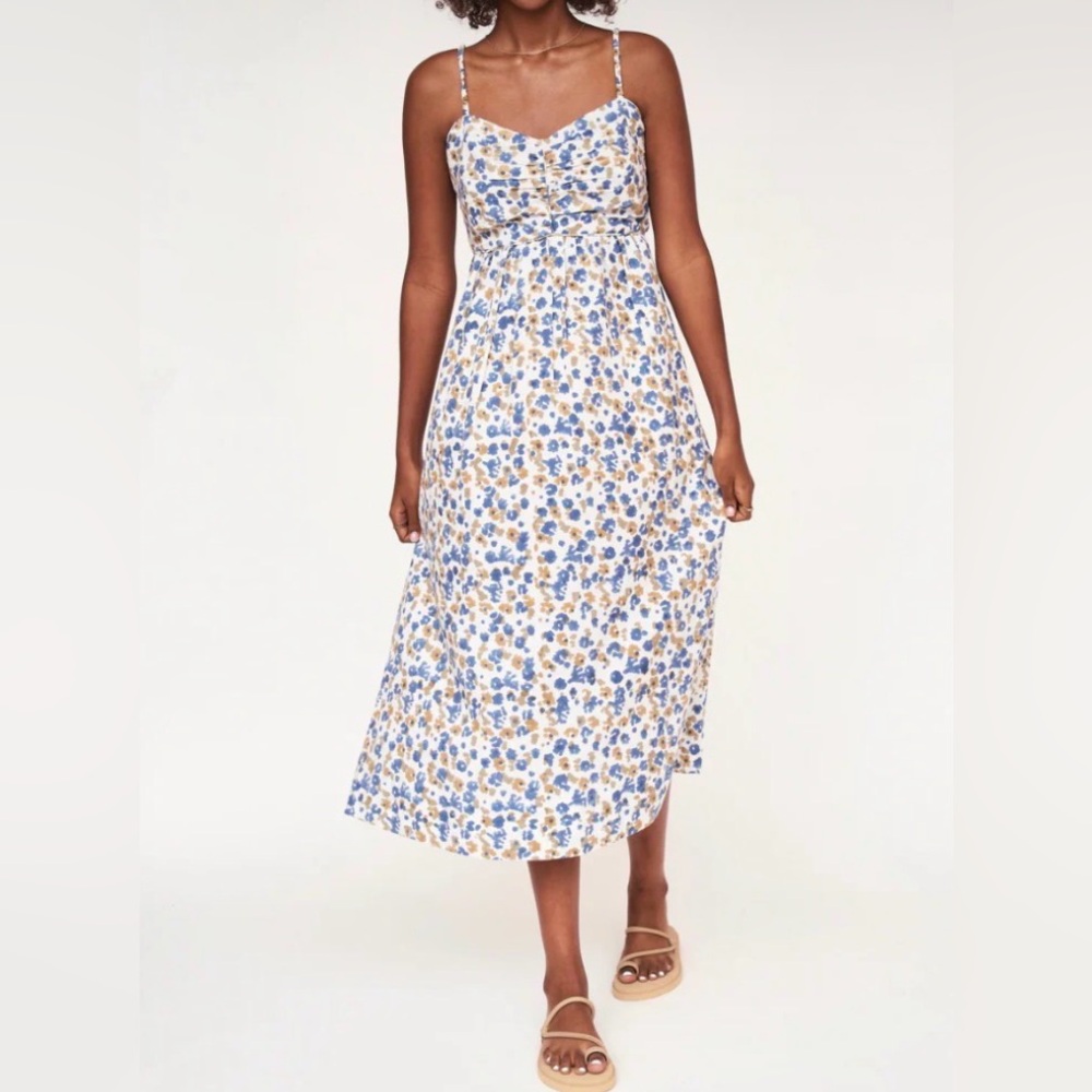 NWT_ Mirth Deia Sleveless Midi Dress in Alpine Floral size L